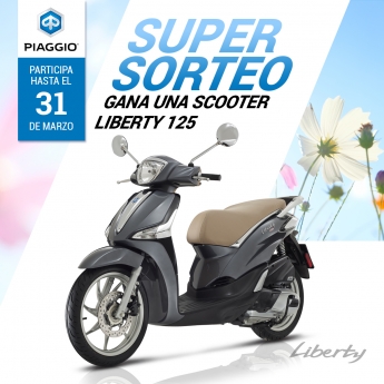 La red de concesionarios Piaggio de Cataluña sortea una Piaggio Liberty 125