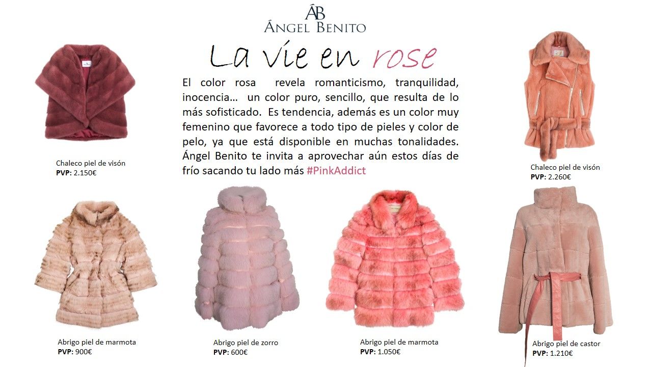 secuencia Ganar control De acuerdo con El peletero Ángel Benito propone estos abrigos de mujer en uno de los  colores de temporada - finanzas.com