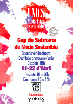 Unics Moda organiza la cuarta edición de los Fines de Semana de Moda Sostenible 