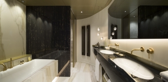 Coblonal Interiorismo reforma el baño de la suite presidencial del Hotel Fairmont Rey Juan Carlos I