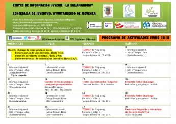 Teatro, excursiones y cursos formativos: propuestas de junio en el CIJ La Salamandra