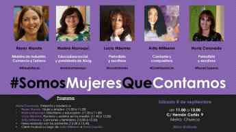 #SomosMujeresQueContamos, el evento para visibilizar el talento de la mitad de la población