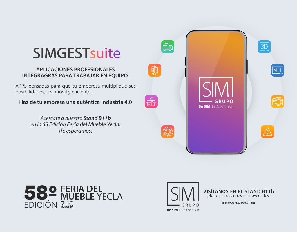 Grupo SIM a la cabeza de la Industria 4.0 en la Feria del Mueble de Yecla 2019