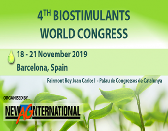 Disponible la agenda provisional del IV Biostimulants World Congress 2019