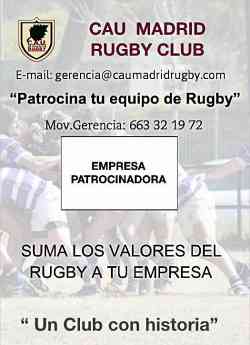 Noticias Marketing | PATROCINIO CAU MADRID RUGBY CLUB