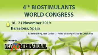 España acogerá el IV Biostimulants World Congress 2019