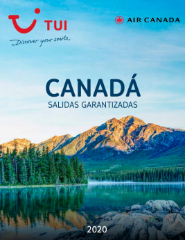 Catálogo TUI Canadá Salidas Garantizadas 2020
