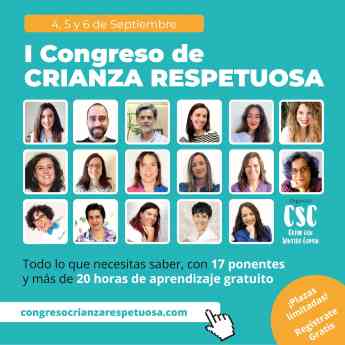 Primera Edición Online del Congreso Internacional de Crianza Respetuosa, del 4 al 6 de septiembre