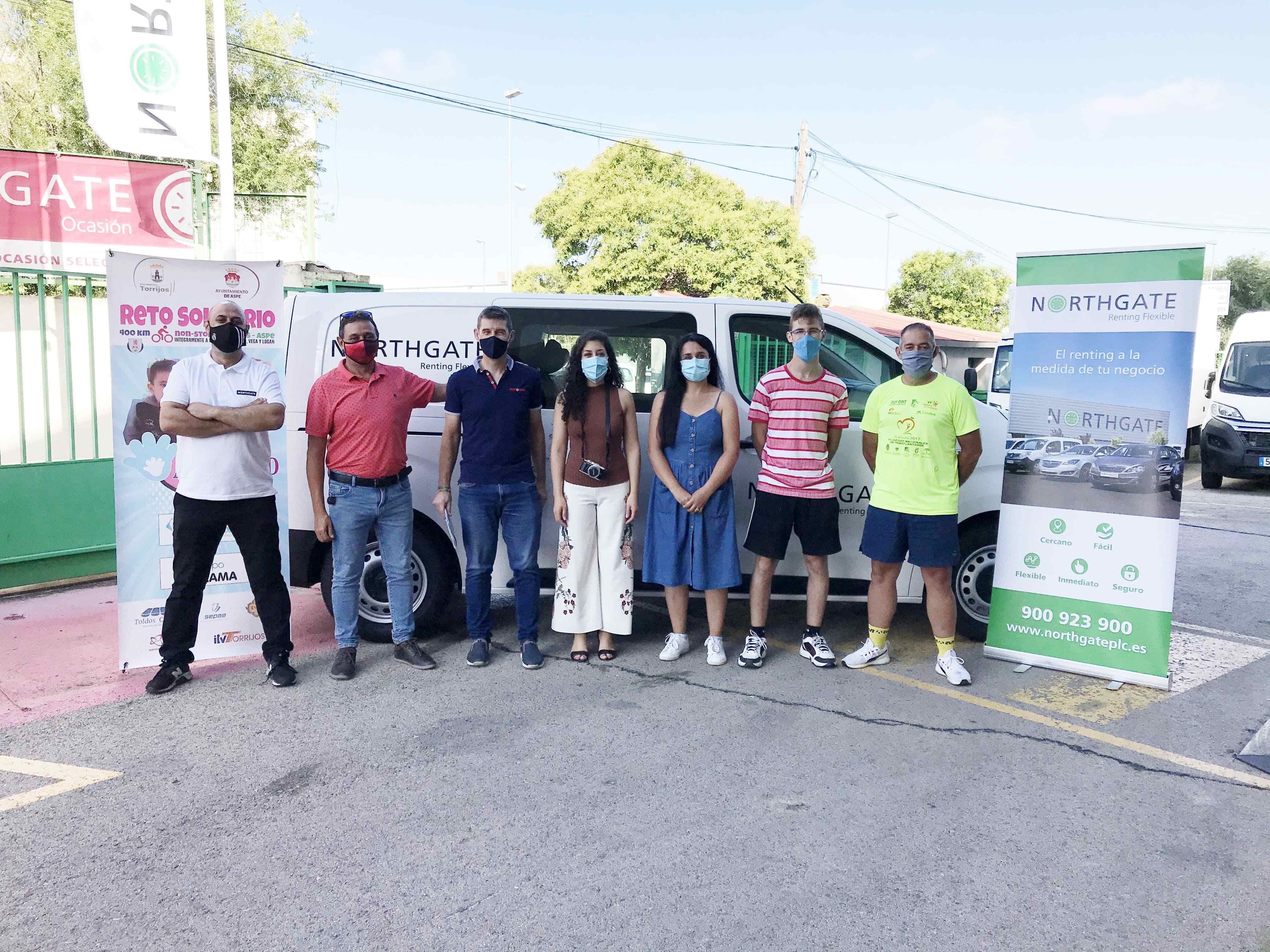 Northgate Renting Flexible colabora con Grupo Jarama para ayudar a APANDID en el "Reto Solidario 400 km non-stop Torrijos-Aspe"