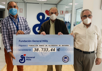 La Fundación General Mills dona casi 40.000 euros a la  Fundación Banco de Alimentos de Navarra para apoyar a más de 25.000 personas
