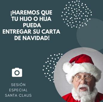 Carmen de Olazabal lleva a Santa Claus a sus sesiones fotográficas 