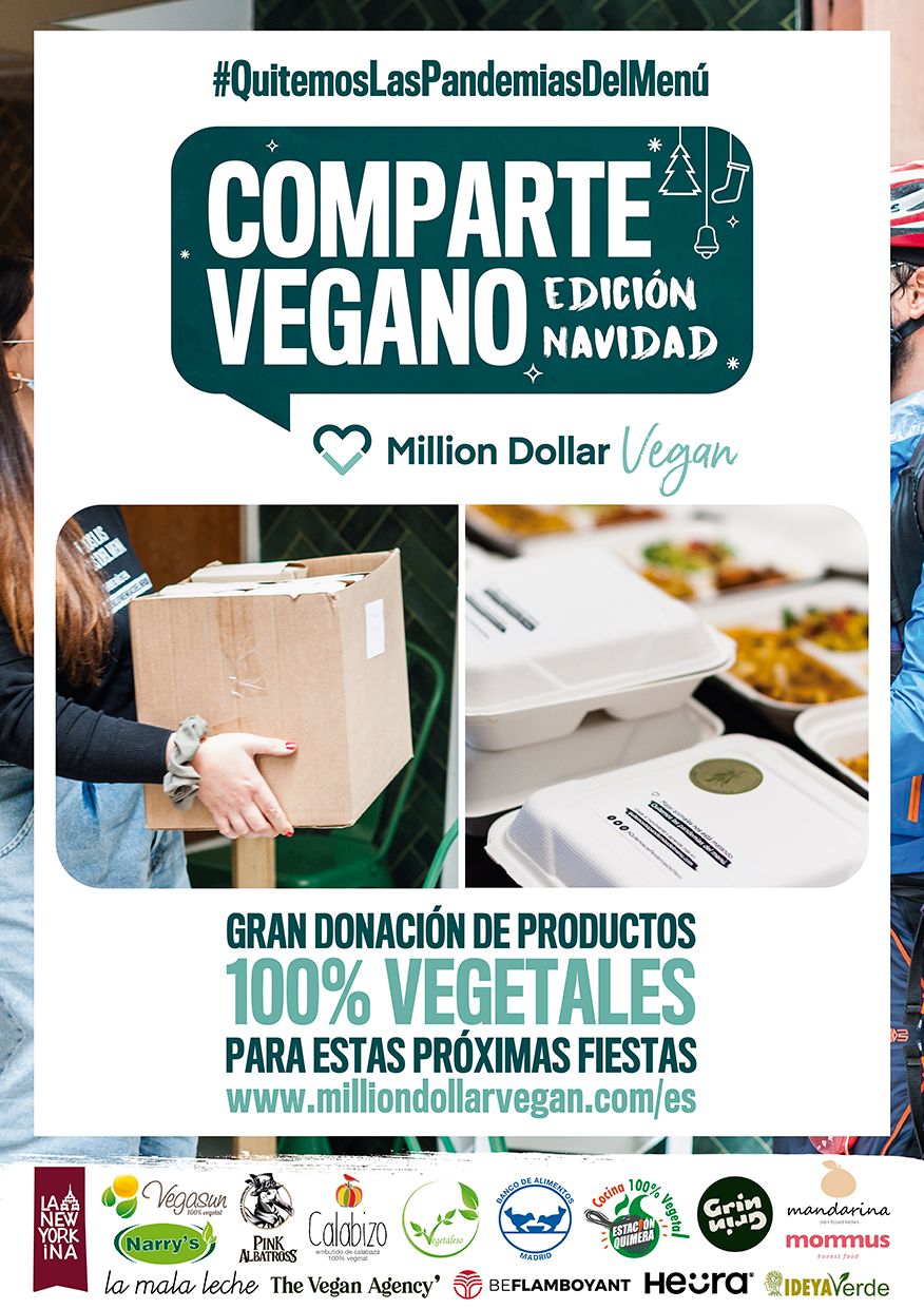Comparte Vegano: Un mes de actividades solidarias organizadas por Million Dollar Vegan