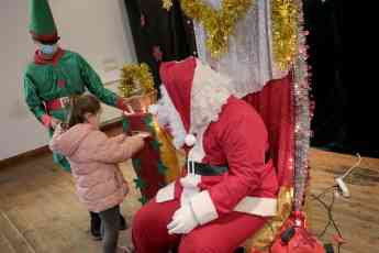 Papa Noel recogió las cartas de los niños y niñas de Albalate 