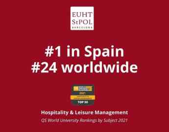 EUHT StPOL se consolida como la mejor universidad de España en Hotelería y Turismo