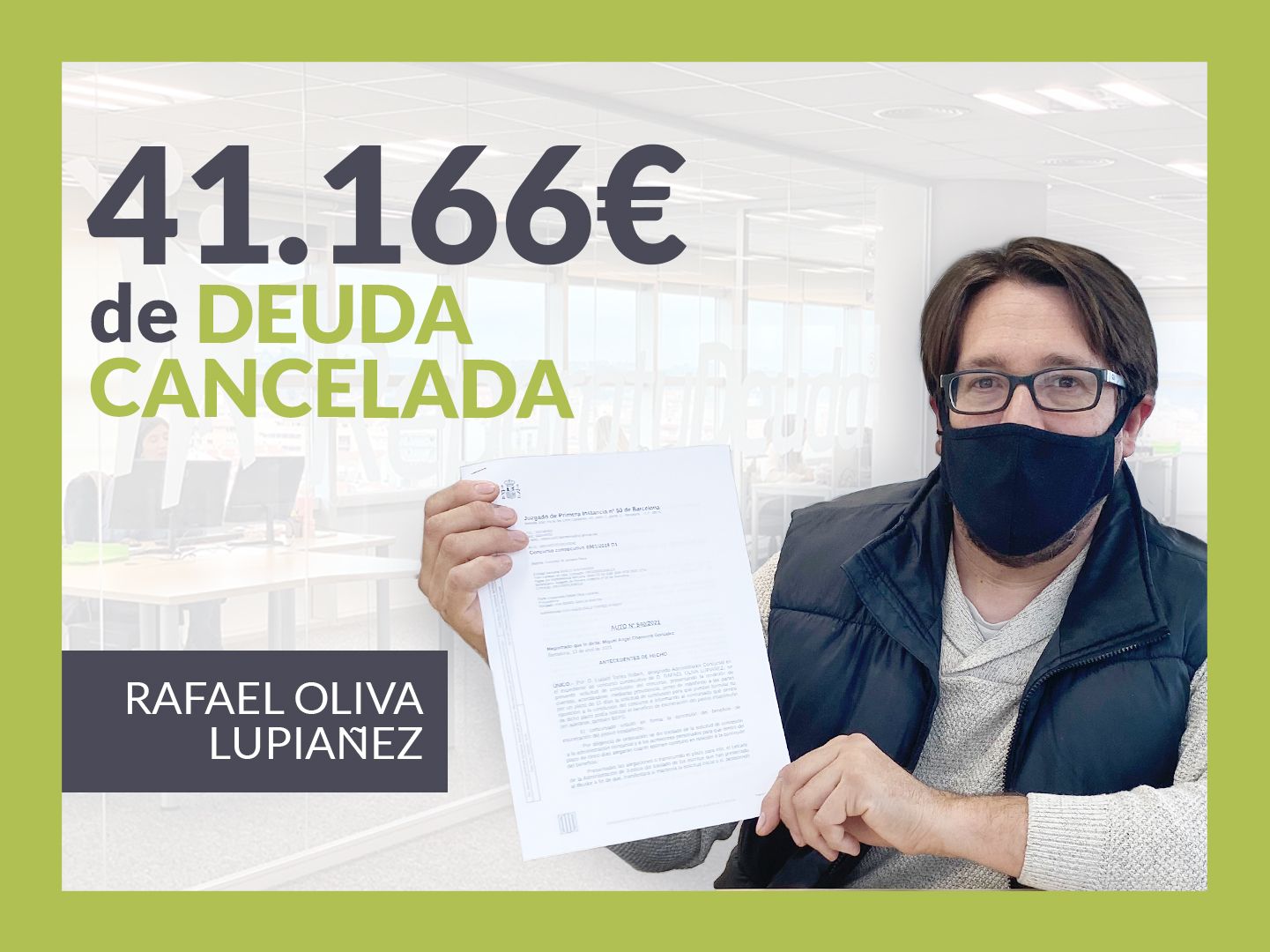 Repara tu Deuda Abogados cancela 41.166 ? en Barcelona con la Ley de Segunda Oportunidad