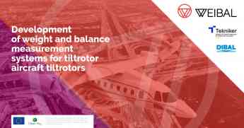 Tekniker y Dibal colaboran en un sistema de medición de peso y equilibrio de aeronaves tipo "tiltrotor" 