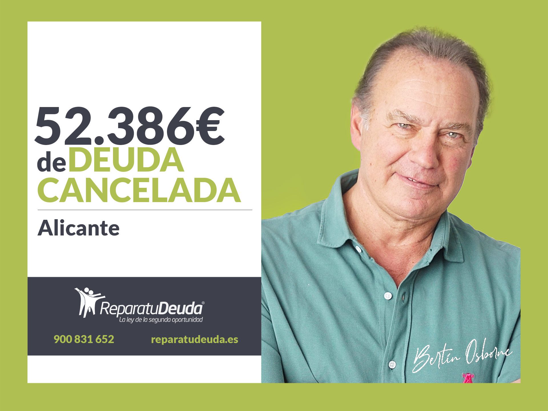 Repara tu Deuda Abogados cancela 52.386 ? en Alicante con la Ley de la Segunda Oportunidad
