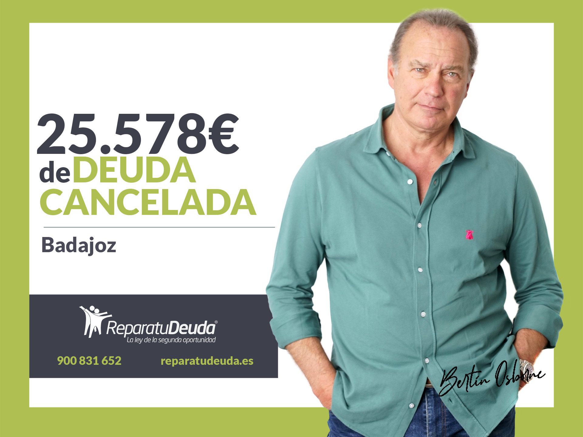 Repara tu Deuda Abogados cancela 25.578? en Badajoz (Extremadura) gracias a la Ley de Segunda Oportunidad