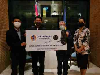 Loro Parque Fundación hace una donación para proteger a los elefantes en Tailandia