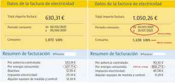 Noticias Nacional | Factura antes y después del "Tarifazo