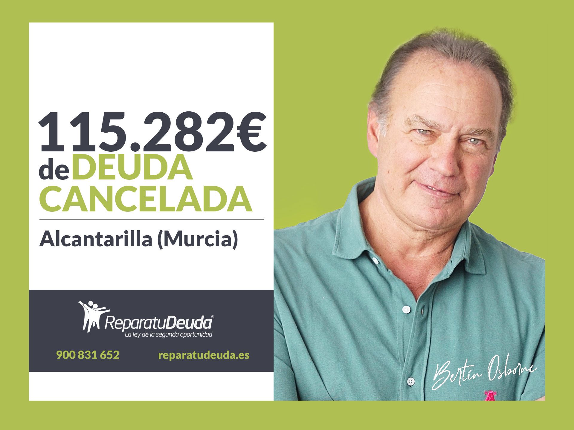 Repara tu Deuda Abogados cancela 115.282? en Alcantarilla (Murcia) con la Ley de la Segunda Oportunidad