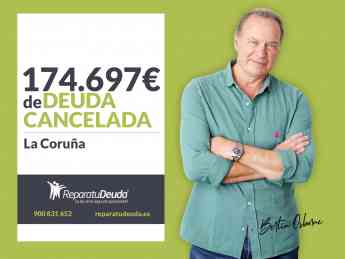 Repara tu Deuda Abogados cancela 174.697 € en A Coruña (Galicia) con la Ley de Segunda Oportunidad