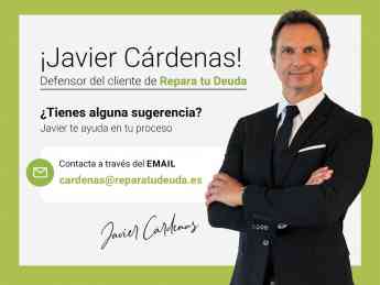 Javier Cárdenas será el nuevo Defensor del Cliente para el Despacho Repara tu Deuda Abogados