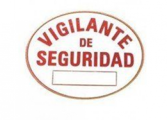 Nueva placa de vigilante de seguridad en PVC
