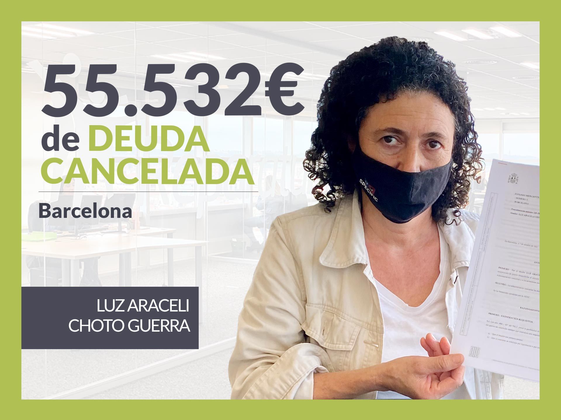 Repara tu Deuda Abogados cancela 55.532 ? en Barcelona (Catalunya) con la Ley de Segunda Oportunidad