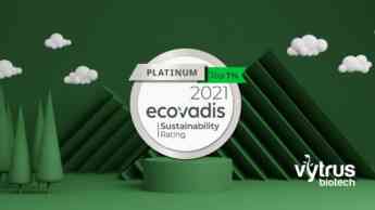 Ecovadis Platinum, un paso más en la trayectoria sostenible de Vytrus  Biotech