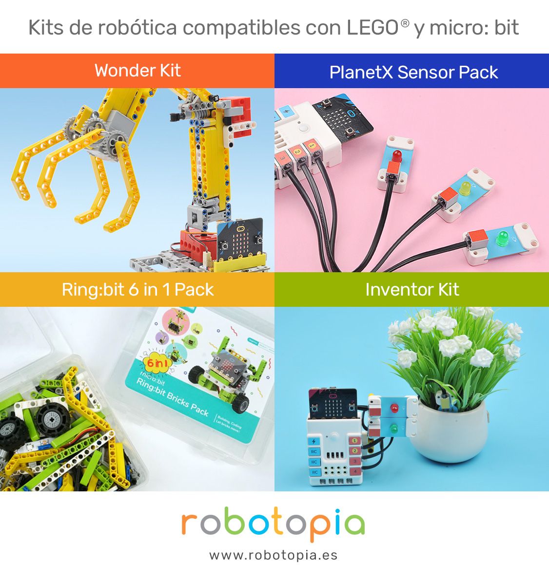 Foto de Kits de ampliación para micro:bit compatibles con LEGO®