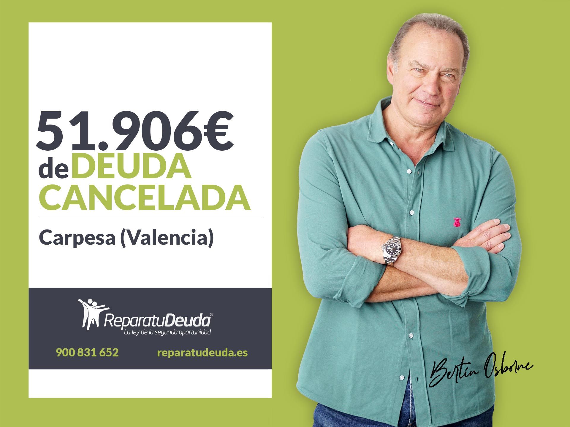 Repara tu Deuda Abogados cancela 51.906 ? en Carpesa (Valencia) con la Ley de Segunda Oportunidad