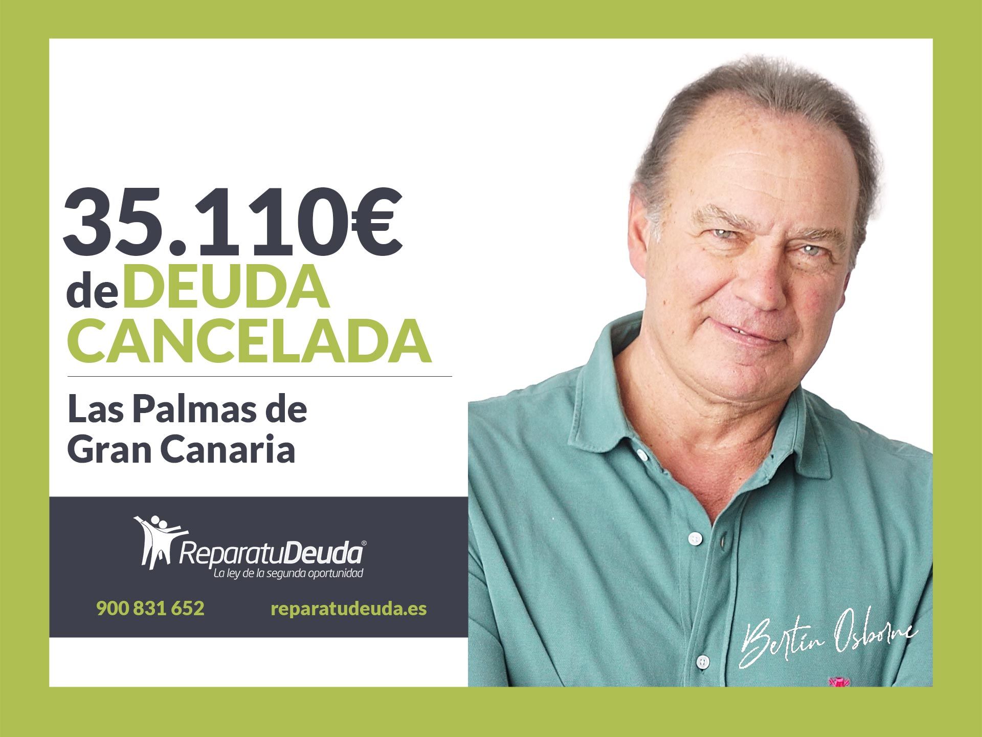 Repara tu Deuda cancela 35.110? en Las Palmas de Gran Canaria (Canarias) con la Ley de Segunda Oportunidad