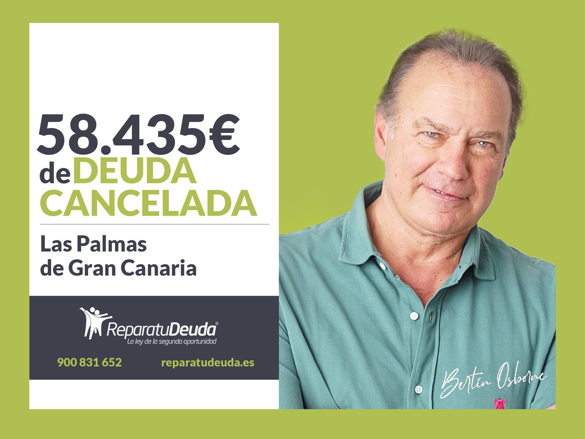 Repara tu Deuda cancela 58.435? en Las Palmas de Gran Canaria (Canarias) con la Ley de Segunda Oportunidad