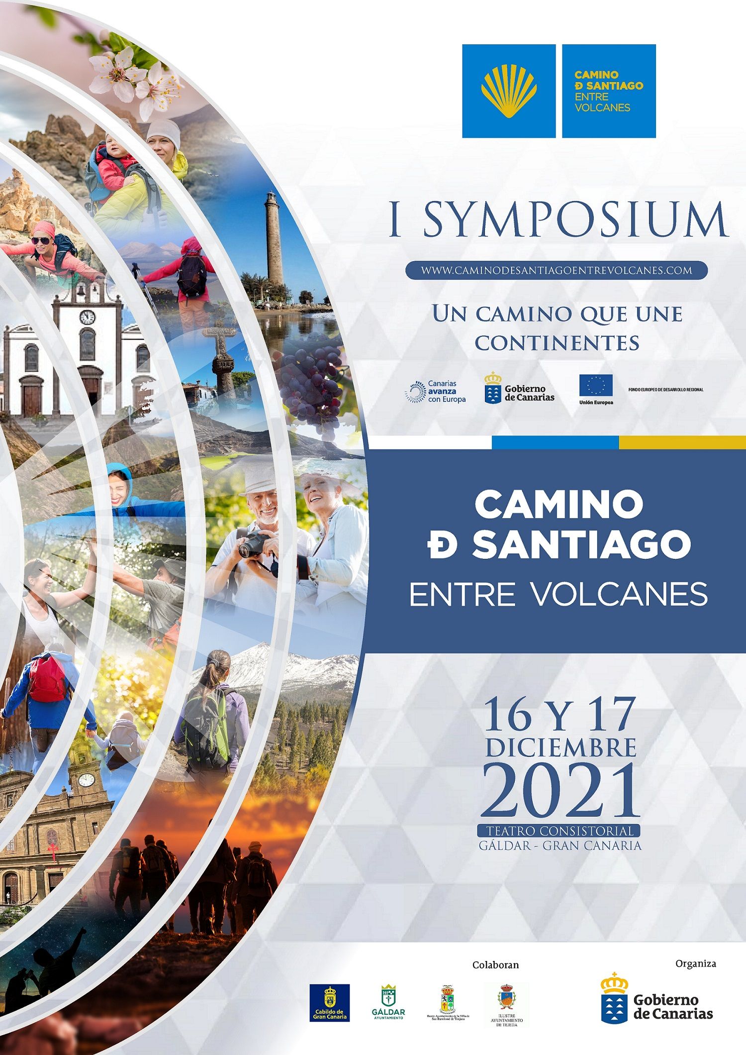 Fotografia Cartel I Symposium Camino de Santiago entre volcanes