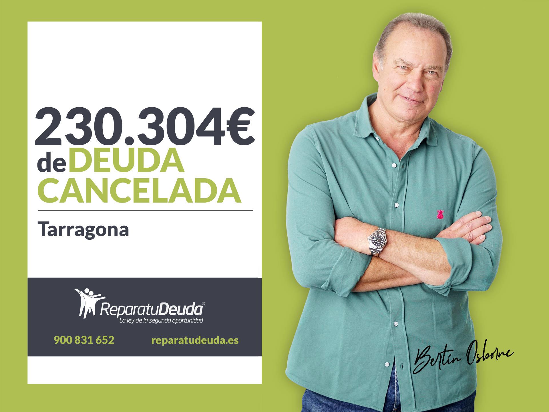 Repara tu Deuda Abogados cancela 230.304 ? en Tarragona (Catalunya) con la Ley de Segunda Oportunidad
