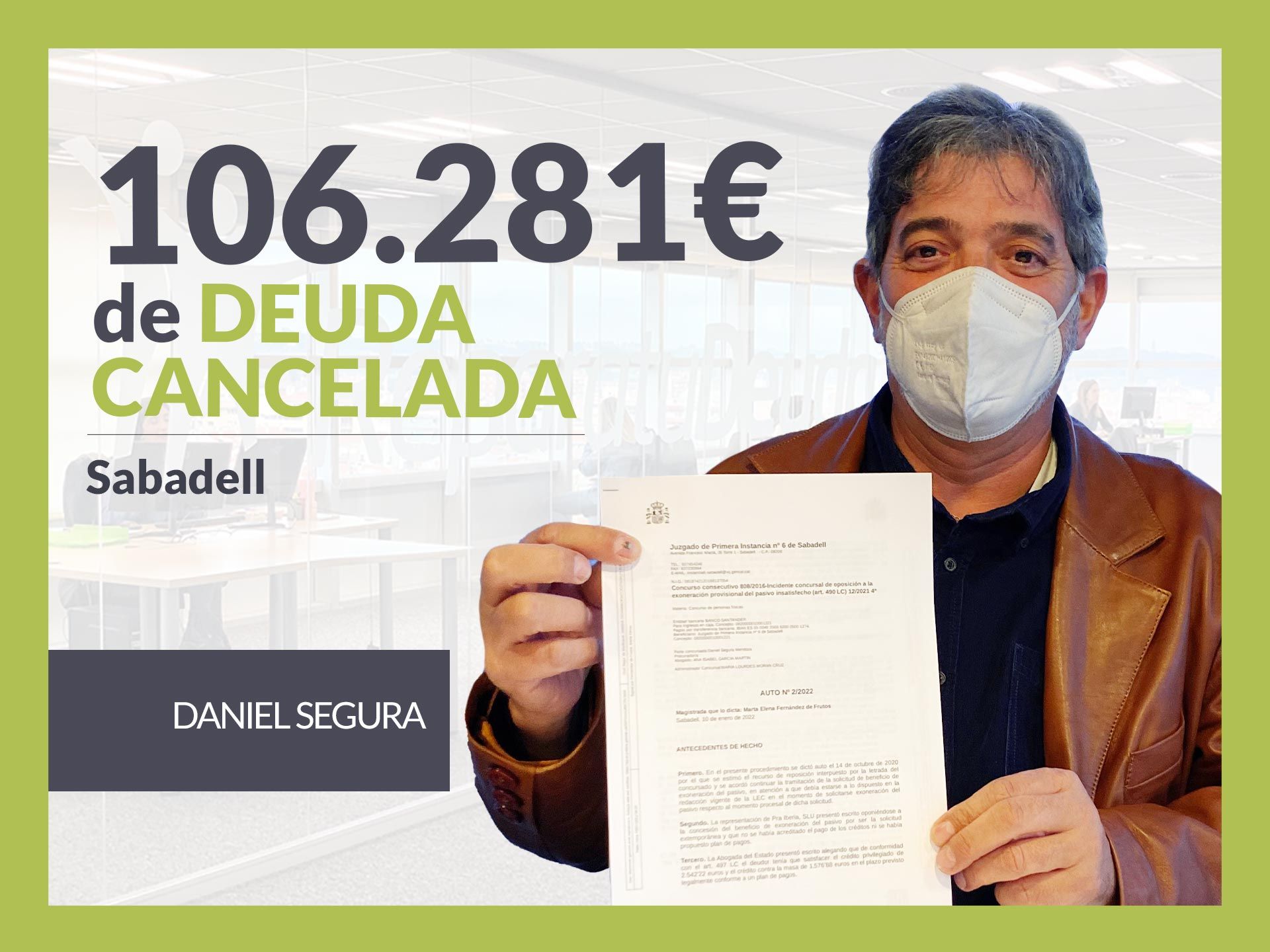 Repara tu Deuda Abogados cancela 106.281? en Sabadell (Barcelona) con la Ley de Segunda Oportunidad