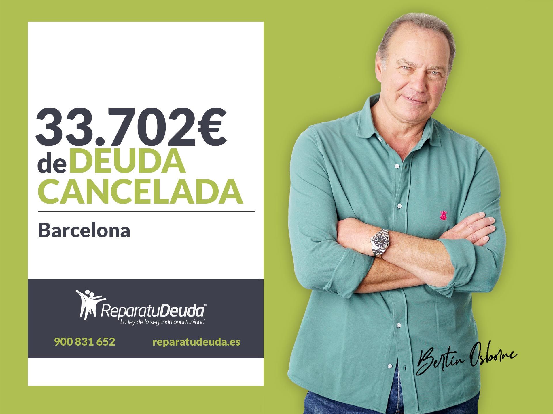 Repara tu Deuda Abogados cancela 33.702 ? en Barcelona (Catalunya) con la Ley de la Segunda Oportunidad