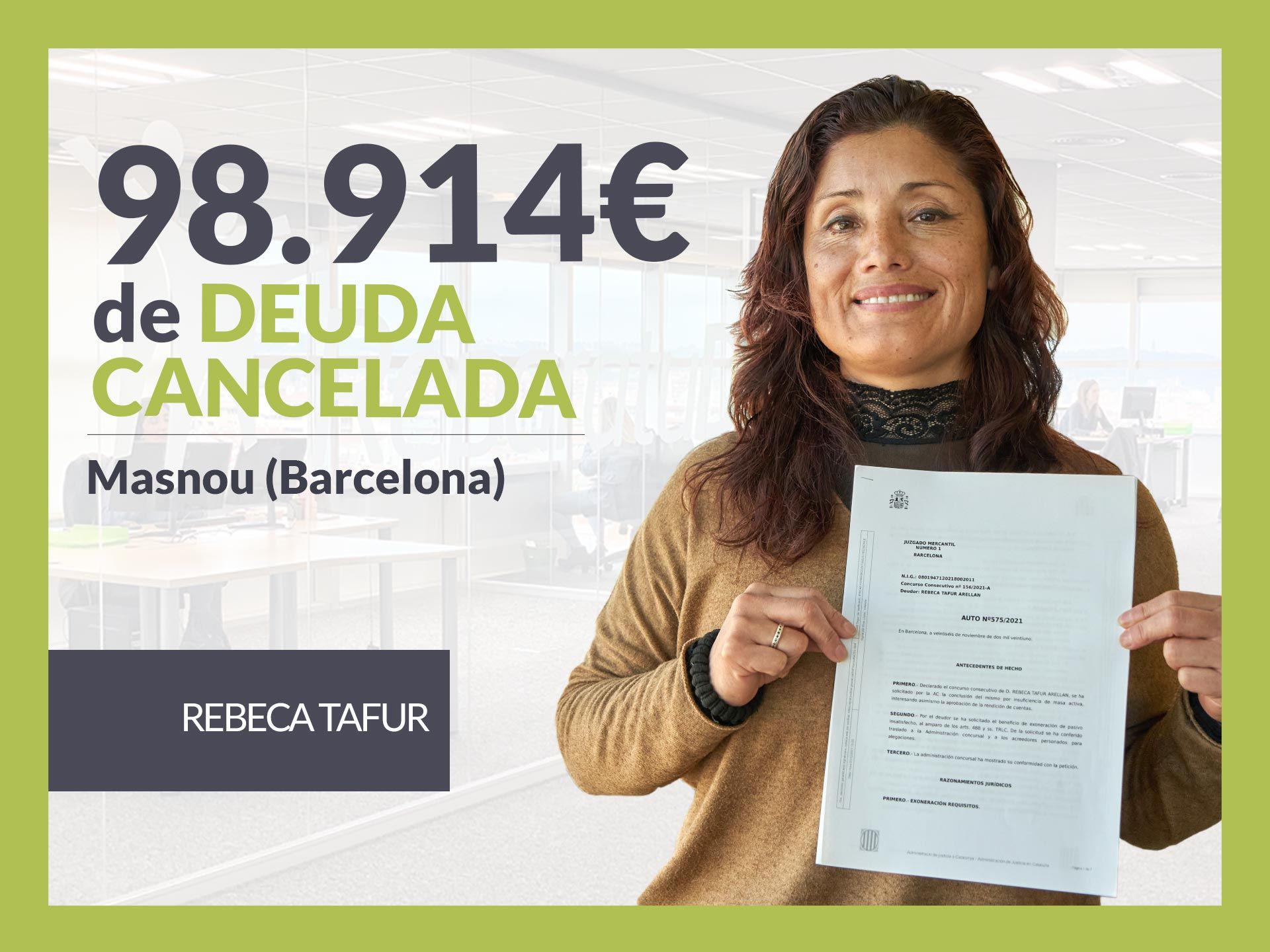 Repara tu Deuda Abogados cancela 98.914? en El Masnou (Barcelona) con la Ley de Segunda Oportunidad