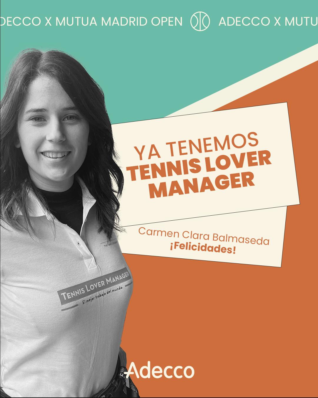 Carmen Balmaseda Tennis Lover Manager del Mutua Madrid Open