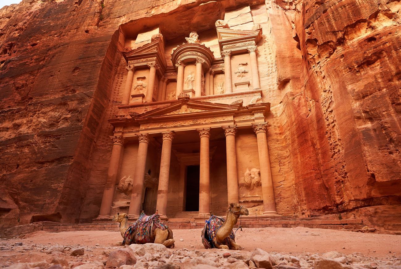 Foto de El Tesoro, antigua ciudad de Petra, Jordania