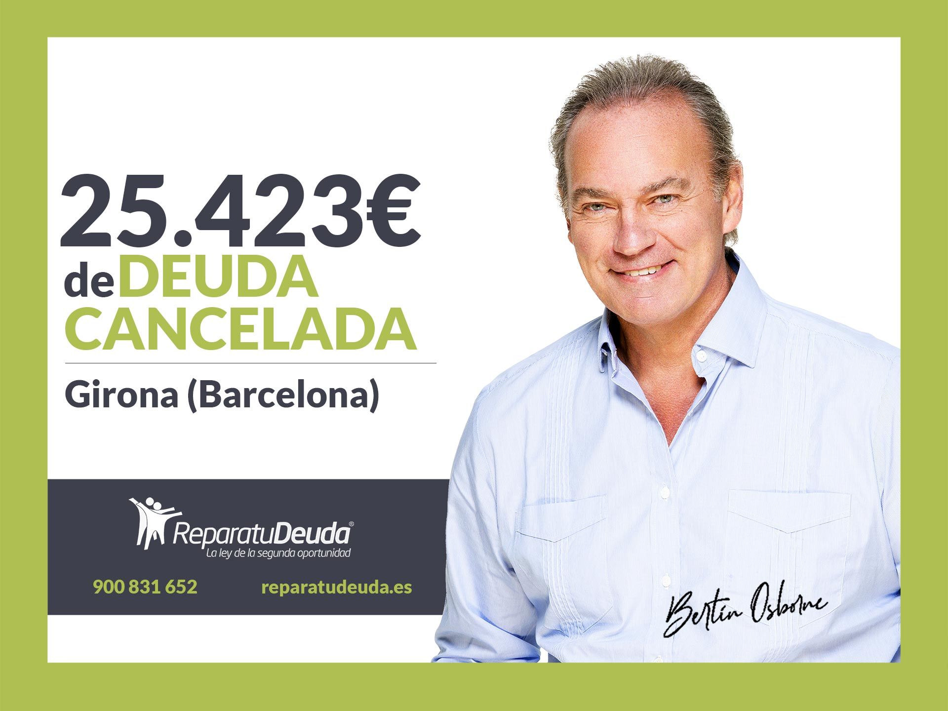 Repara tu Deuda Abogados cancela 25.423 ? en Girona (Barcelona) con la Ley de Segunda Oportunidad