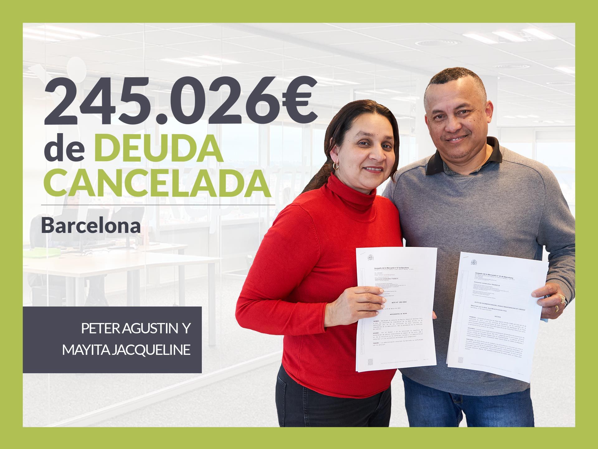 Repara tu Deuda Abogados cancela 245.026 ? en Barcelona con la Ley de Segunda Oportunidad