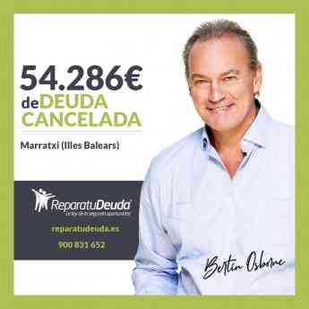 Repara tu Deuda Abogados cancela 54.286€ en Marratxi (Illes Balears) con la Ley de Segunda Oportunidad
