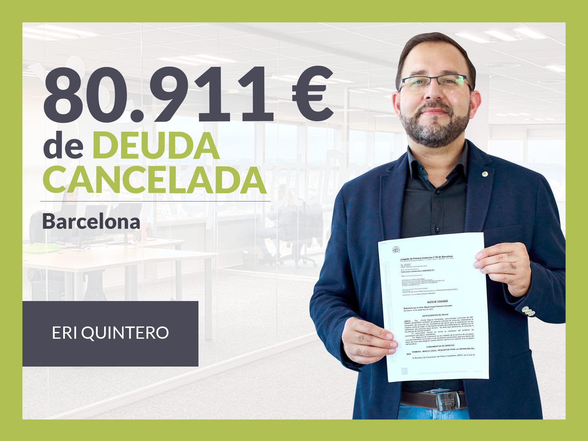 Repara tu Deuda Abogados cancela 80.911? en Barcelona (Catalunya) con la Ley de Segunda Oportunidad