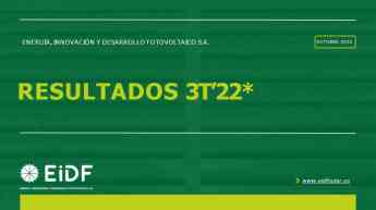 EiDF cierra el tercer trimestre del año con una cifra de negocio de 315,54 millones de euros