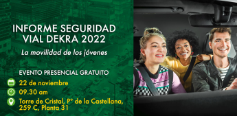 DEKRA presentará su informe de Seguridad Vial el próximo 22 de noviembre