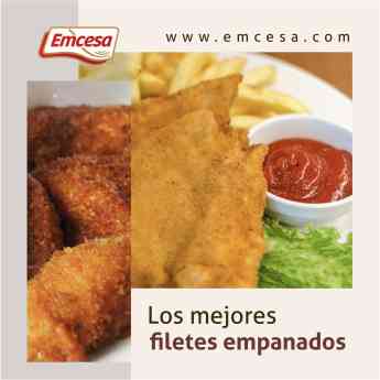 A la milanesa o vienesa, los mejores empanados son los filetes de Emcesa