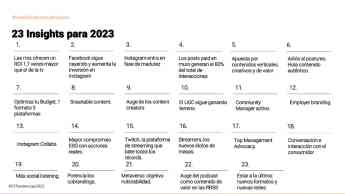 Insights Redes sociales 2023