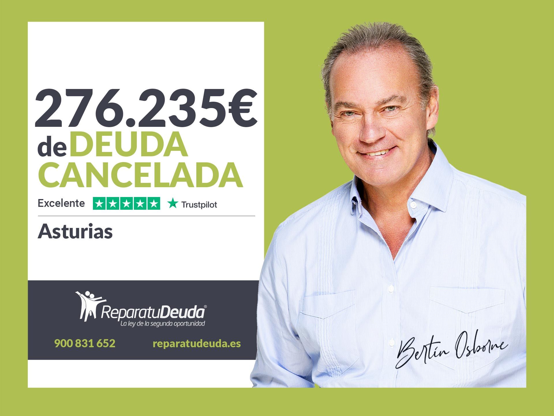 Repara tu Deuda Abogados cancela 276.235 ? en Asturias gracias a la Ley de Segunda Oportunidad